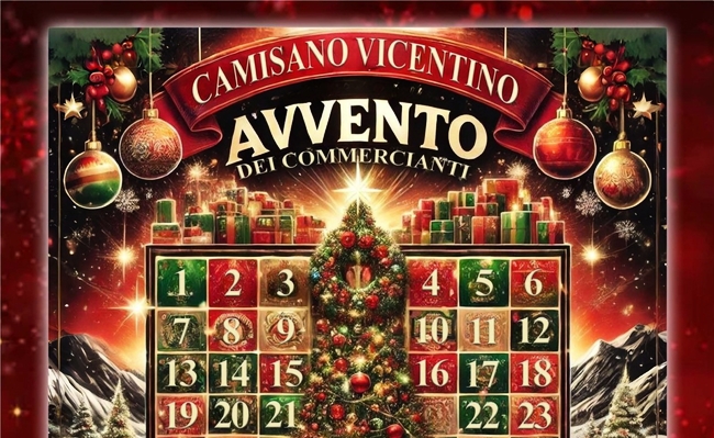 CALENDARIO DELL'AVVENTO DEI COMMERCIANTI DI CAMISANO VICENTINO