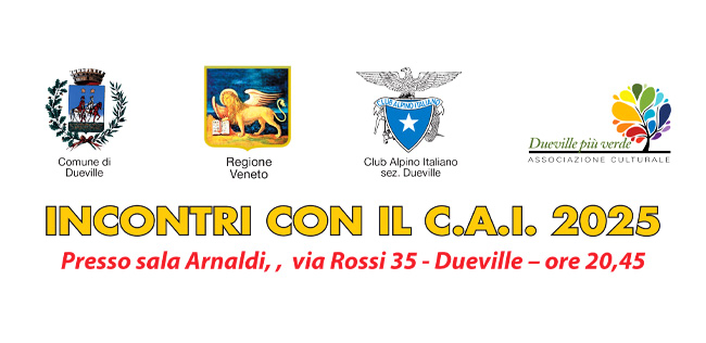 INCONTRI CON IL C.A.I. 2025